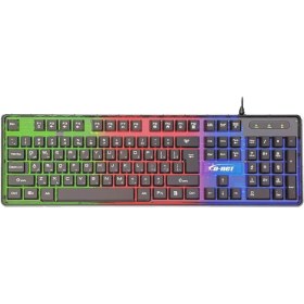 تصویر کیبورد گیمینگ RGB سیم دار DNET-997 