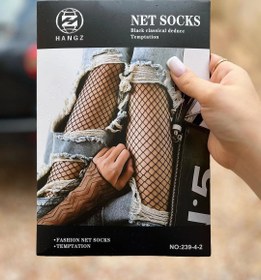 تصویر جوراب شلواری فیش نت (توری) وارداتی Fishnet socks