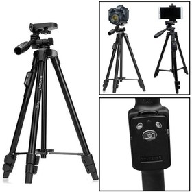 تصویر سه پایه دوربين و موبایل camera tripod VCT-5208 