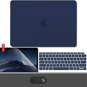 تصویر GMYLE MacBook Air 13 Inch Case 2018 نسخه A1932 با بسته لمسی صفحه نمایش شبکیه چشم Touch ID ، الگوی پلاستیکی سخت پلاستیکی ، جلد صفحه کلید ، محافظ صفحه نمایش ، محافظت از حریم خصوصی وب جلد صفحه وب حریم خصوصی - پاک کردن دیزی فلورال 