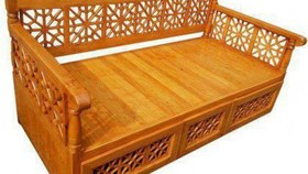 تصویر تخت چوبی سنتی 150*70 کد CH658 
