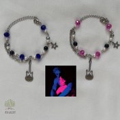 تصویر ست دستبند تیوی گرل رنگ سرخابی و آبی 