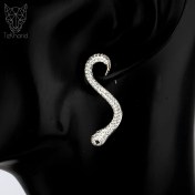 تصویر گوشواره فول نگین برند ژوپینگ 