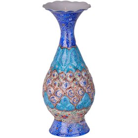 تصویر گلدان میناکاری 16 سانتی 