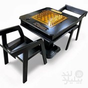 تصویر میز شطرنج و تخته نرد شش کاره با جنس MDF 
