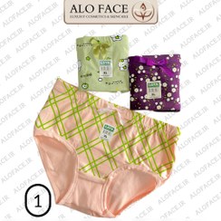 تصویر شورت زنانه 100% کتان لعیا چاپی پاپیون دار (3عددی) سایز XL LAIA WOMEN'S SHORTS