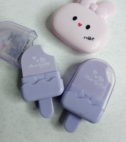 تصویر پاک‌کن بستنی چوبی دردار - آبی 