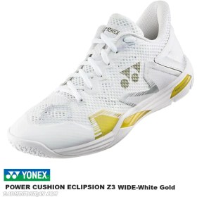 تصویر کفش بدمینتون یونکس YONEX POWER CUSHION ECLIPSION Z3-White Gold 