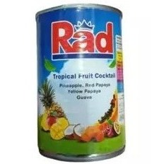 تصویر کمپوت میکس میوه های استوایی 425 گرم Rad 