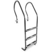 تصویر نردبان 3 پله استیل استخری 