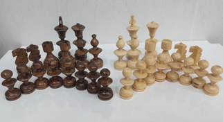 تصویر مهره شطرنج چوبی Wooden Chess Piece