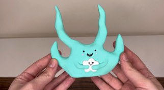 تصویر دکوری دستساز با خمیر مجسمه سازی نظم دهنده اکسسوری 