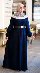 تصویر عبای مخمل - سورمه ای / سایز ۳ 