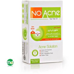 تصویر صابون آنتی باکتریال نو آکنه حاوی روغن درخت چای مناسب انواع پوست .100گرم. No Acne Anti Bacterial And Anti Acne Soap For All Skin Type