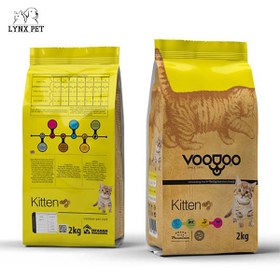 تصویر غذای خشک بچه گربه وودوو ۲ کیلویی Voodoo dry kitten food 2 kg