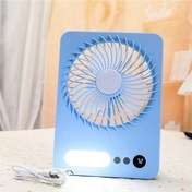 تصویر مینی فن کتابی ال ای دی دار LED book mini fan