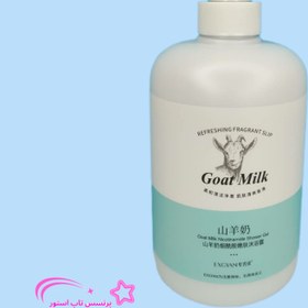 تصویر شامپو بدن ( شاور ژل) سفید کننده نیکوتینامید شیر بز اکسگین حجم 800 میلی لیتر Exgyan goat's milk nicotinamide whitening shower gel (bath gel) weight 800 grams