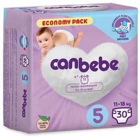 تصویر پوشک جان به به سایز۵ (۳۰ عددی) canbebe 