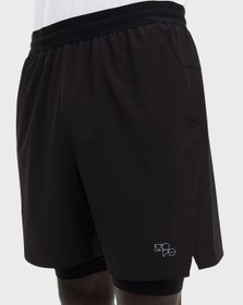 تصویر شلوارک دو لایه برند H&M Double-Layered Shorts