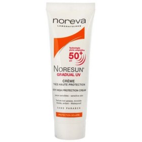 تصویر کرم ضد آفتاب فاقد چربی اس پی اف 50 نورسان نوروا Noreva Noresun Gradual UV Cream SPF50 sunscreen cream