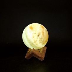 تصویر آباژور سنگ نمک گوی کوچک 