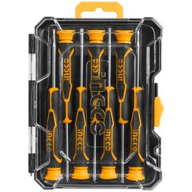 تصویر ست پیچ گوشتی 7 عددی اینکو Ingco HKSD0718 Ingco HKSD0718 Screwdriver Set 7 PCS