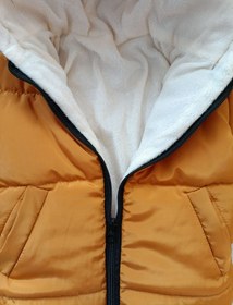 تصویر کاپشن اسپرت گرم زمستونه خردلی 