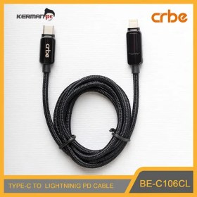 تصویر کابل تبدیل USB به لایتنینگ کربی مدل BE-C106CL طول 1.2 متر Crbe BE-C106CL Data Cable for Lightning