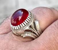 تصویر انگشتر یاقوت کهنه رکاب استاد جباری تبریز 