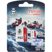 تصویر کارت حافظه میکرو اس دی 16 گیگابایت کویین تک مدل QueenTech MicroSD 667X Turbo HC CL10 U1 UHS-I V10 با گارانتی مادام العمر شرکتی 