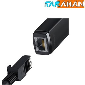 تصویر تبدیل Type-C به LAN بیسوس مدل Baseus Lite Series Ethernet Adapter Type-C to RJ45 LAN Port (100Mbps) WKQX0002 Baseus Lite Series Ethernet Adapter Type-C toRJ45 LAN Port (100Mbps) WKQX0002