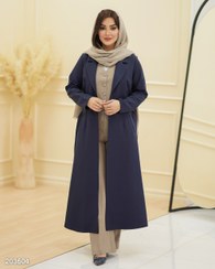 تصویر مانتو بلند زنانه مدل کتایون کد 2036 