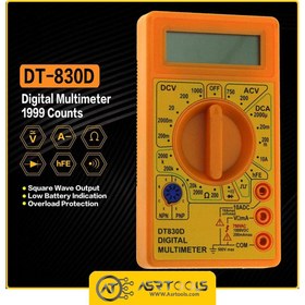 تصویر مولتی متر دیجیتال DT830D Handheld Digital Multimeter