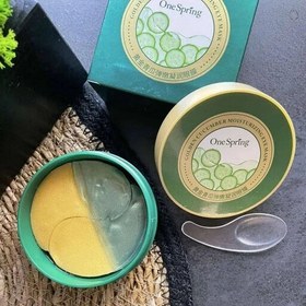 تصویر پچ زیر چشم کاسه ای دو رنگ طلا و خیار وان اسپرینگ ONE Spring Eye Mask 