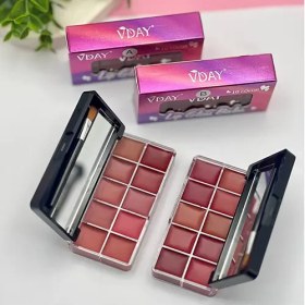 تصویر پالت رژلب برند ویدی Viday - بصورت 6 عددی Viday brand lipstick palette