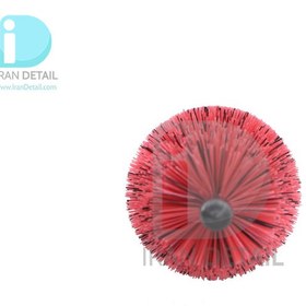 تصویر فرچه مخصوص رینگ سایز کوچک سورین بو مدل Surainbow Red Wheel Cleaning Brush Small t751 