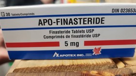 تصویر APO-FINASTERIDE قرص آپوفیناستراید USP 5 میلی گرم درمان کچلی و طاسی APO-FINASTERIDE Finasteride Tablets USP Comprimés de finastéride USP 5 mg