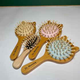 تصویر برس مو چوبی پوتوس - آبی hair brush