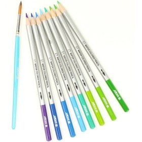 تصویر مداد رنگی آریا مدل آرتیست ۲۴ رنگ جعبه مقوایی 