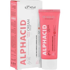 تصویر کرم آلفاسید 15 درصد سی گل مناسب انواع پوست 50 میلی لیتر Seagull Alphacid cream AHA 50 ml