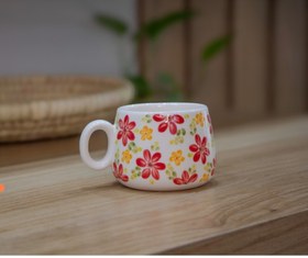 تصویر ماگ سرامیکی طرح گل 