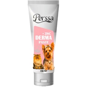 تصویر خمیر تقویت پوست و مو پرسا وزن 100 گرم Perssa, Derma Paste zinc plus, Dog And Cat