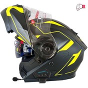 تصویر کلاه کاسکت فک متحرک ردلاین مدل ۹۳۷ بلوتوث دار 