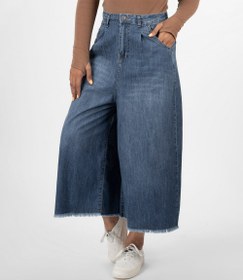 تصویر دامن شلواری جین زنانه 911897 – آبی 