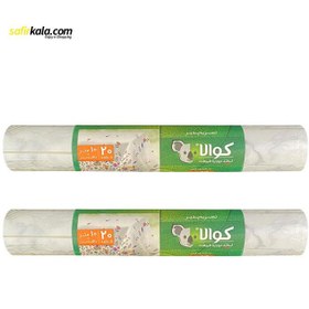 تصویر سفره یکبار مصرف کوالا مدل silk طرح سنگ رول 10 متری بسته 2 عددی 