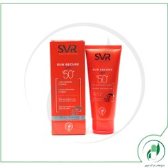 تصویر شیر ضد آفتاب صورت و بدن SPF50 سان سکیور اس وی آر 