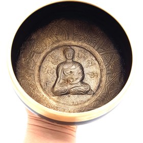 تصویر کاسه تبتی تک بودا 12cm 