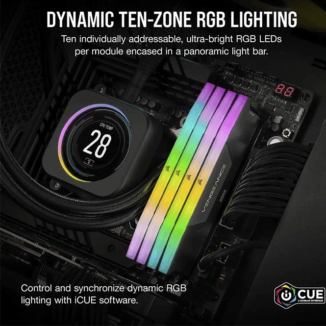 خرید و قیمت رم دسکتاپ 32 گیگابایت Corsair مدل VENGEANCE RGB