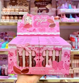 تصویر پک رژلب مایع ۴ عددی Color Castle جین 12 پکی 