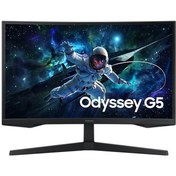 تصویر مانیتور خمیده گیمینگ سامسونگ مدل LS27CG552EMXUE سایز 27 اینچ Samsung LS27CG552EMXUE 27inch Curved Gaming Monitor